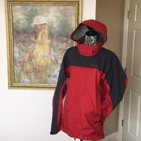 Marmot Other - Marmot Men’s Red/Dark Gray PreCip Rain Jacket (M)